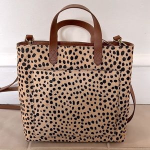 Madewell animal print bag NWT